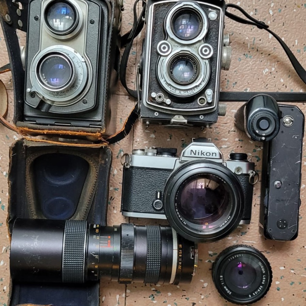 Bundle Rollei Rolleiflex vintage kodak vintage camera everything included in pic